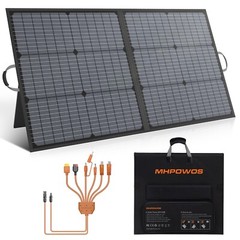 MHPOWOS 110W Solar Panel Charger for Bluetti EB3A Portable Power Station