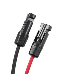 4mm² 20M Solar Panel Extension Cable Black+Red with M4 Connector for RV/Boat