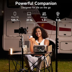 Portable Power Station Andes 300, 266Wh Battery with 300W AC/100W USB-C Output