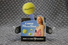 Vintage Canon Solar Powered window display, Powershot cameras, Teaching Aid