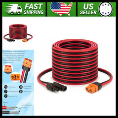 Solar to XT60i Adapter Cable 10AWG 20FT for Solar Panel Power Station