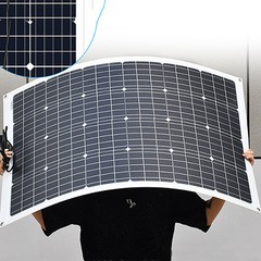 Flexible Solar Panel 200W 18V Waterproof For RV Boat Camper Home Charge