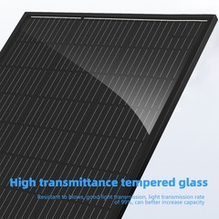 100W 200W 18V Monocrystalline Solar Panel High Efficiency Off-Grid RV Boat Home