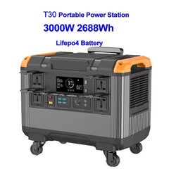 Portable Power Station 3000W 2400W 1200W Lifepo4 Battery Solar Generator UPS Bat