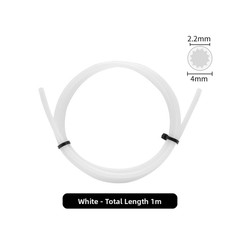 Robust PTFE Feeding Tube 1.75mm for Long Life For 3D Printer Operation