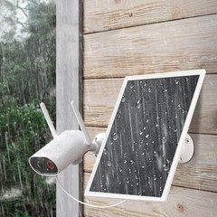 Solar Panel Charger, 6W Solar Panel with Micro USB & USB-C Port,IP66 White