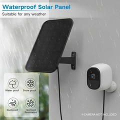 3.2W Solar Panel for Security Camera Compatible with Arlo Pro/Pro 2, Waterpro…