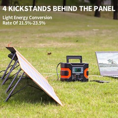 Flashfish 18V/100W Foldable Solar Panel Solar Charger Power Station Travel D1L5