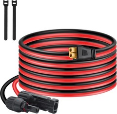 XT60 Connector, MC4 to XT60 Extension Charging Cable 10FT, Solar to 12AWG-10FT