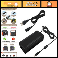 24V 180W Solar Generator Charger for Portable Power Station – Fast Charging, Eco