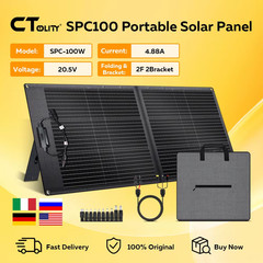 SPC100 100W New Portable Solar Panel Charger ETFE Efficiency 23% High Foldable S