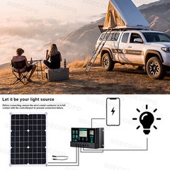 10000W Power Inverter Solar Generator With 200W Solar Panel Home Complete Set