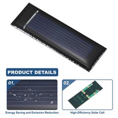 8PCS 0.5V 0.08W 0.16A Small Solar Photovoltaic Power Cells Charge DIY Electric