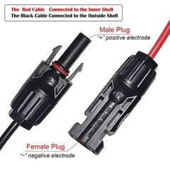 10ft Solar Panel Extension Cable Wire XT60 Female to Solar Connectors