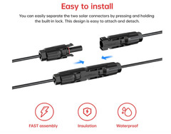 10AWG 2FT Solar to XT60i Cable 2 10 25 35 50 75 100FT Solar Connector to XT60i A