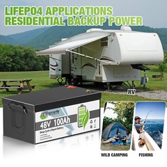 48V 100Ah 200A BMS Lithium Battery Bluetooth Mobile APP 5KWH Club Car Golf Carts
