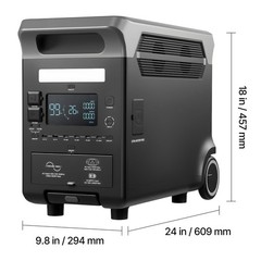 3600W 3840Wh LiFePO4 Power Station Expandable Camping