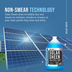 Solar Panel Cleaner (Makes 512 Gal) Concentrated Glass & Solar Panel Cleaning