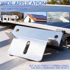 4/8 Solar Panel Z Bracket Mounting Mounts Set Solar Panel RV Boat Roof Wall Flat