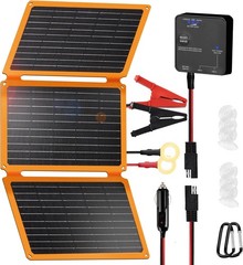 30W 12V Waterproof Solar Charger & Battery Maintainer for Outdoor Adventures