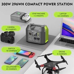 Portable Solar Generator 300W Power Station