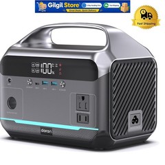 Portable Power Station, 1200W Surge, Ideal for Outdoor and Emergency Use