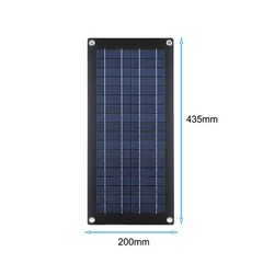 Compact Monocrystalline Solar Cells Charger for ideal for Car For Caravan Van
