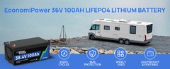 36V 100Ah LiFePO4 Lithium Battery100A BMS for Golf Cart Trolling Motor Solar RV
