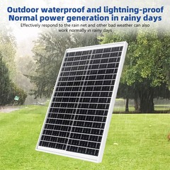400W 100W Watt Solar Panel Monocrystalline PV Power 12V For Home RV Marine Car