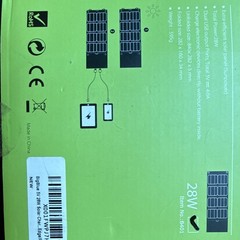 BigBlue Solar Pack 28W Portable Monocrystalline Solar Panel Dual USB 5V