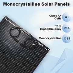 400W Monocrystalline Solar Panel Complete Kit for RV Home Off Grid Camping New