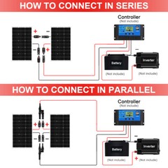 Dokio 100w 200w 400w Rigid Monocrystalline Solar Panel Kit for Home/Backup Power