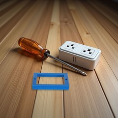 6Pcs Single Gang Receptacle Extender for Electric Box Plastic Sky Blue