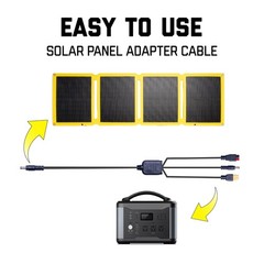 SunJack DC5521 Solar Panel Adapter Cable, 18AWG 5ft | XT60, Anderson, DC5521,…