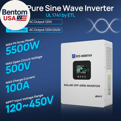 10240Wh LiFePO4 Home Backup Power Station 5000W Inverter WiFi Bluetooth
