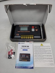 Eco-Worthy 12V/24V Solar Charge Controller #EW1907-30A.Brand New in Box.FREESHIP