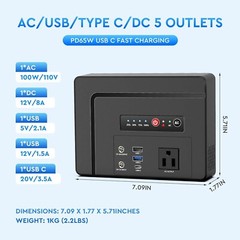Open Box 200W 146Wh Solar Portable Power Station
