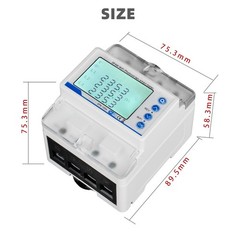 WiFi Energy Meter DIN35 Mm Rail Installation Flexible Energy Management