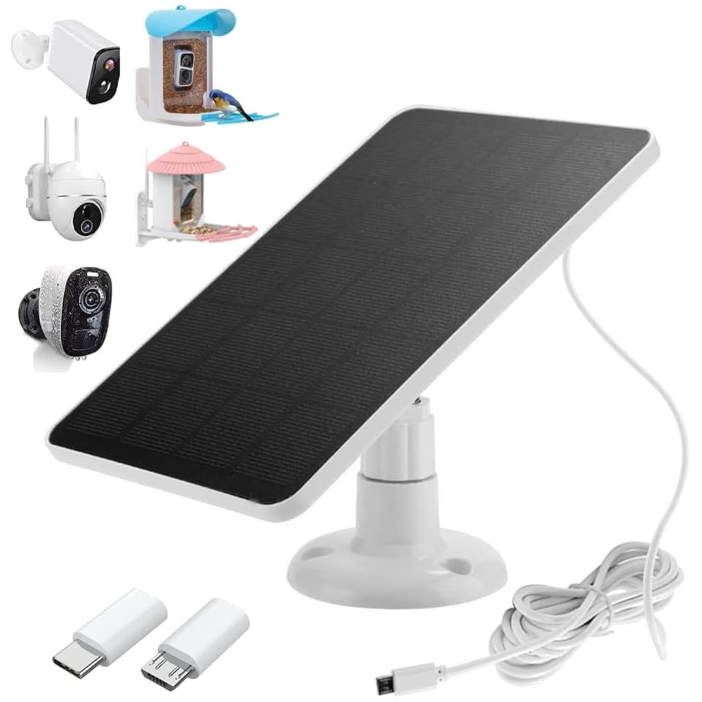 Efficient 4W Solar Panel Charger for Doorbell & Security Cameras – Easy Install