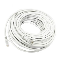 10m CAT 6 Network Cable for High Speed Ethernet Connection White Black
