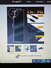 2 BougeRV Yuma 200W CIGS Thin-Film Flexible Solar Panels – New In The Box