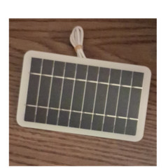 Portable 5V USB Solar Panel Charger, Outdoor Backup Power, Camping, White