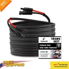 40FT 10AWG Solar Cable – Efficient Power Solution with Connectors