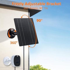 Zivif 10W Solar Panel 2 Pack Black USB-C Micro USB DC