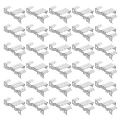 50pcs Solar Panel Water Guide Clips, Metal Solar Drainage Clamps for Improved