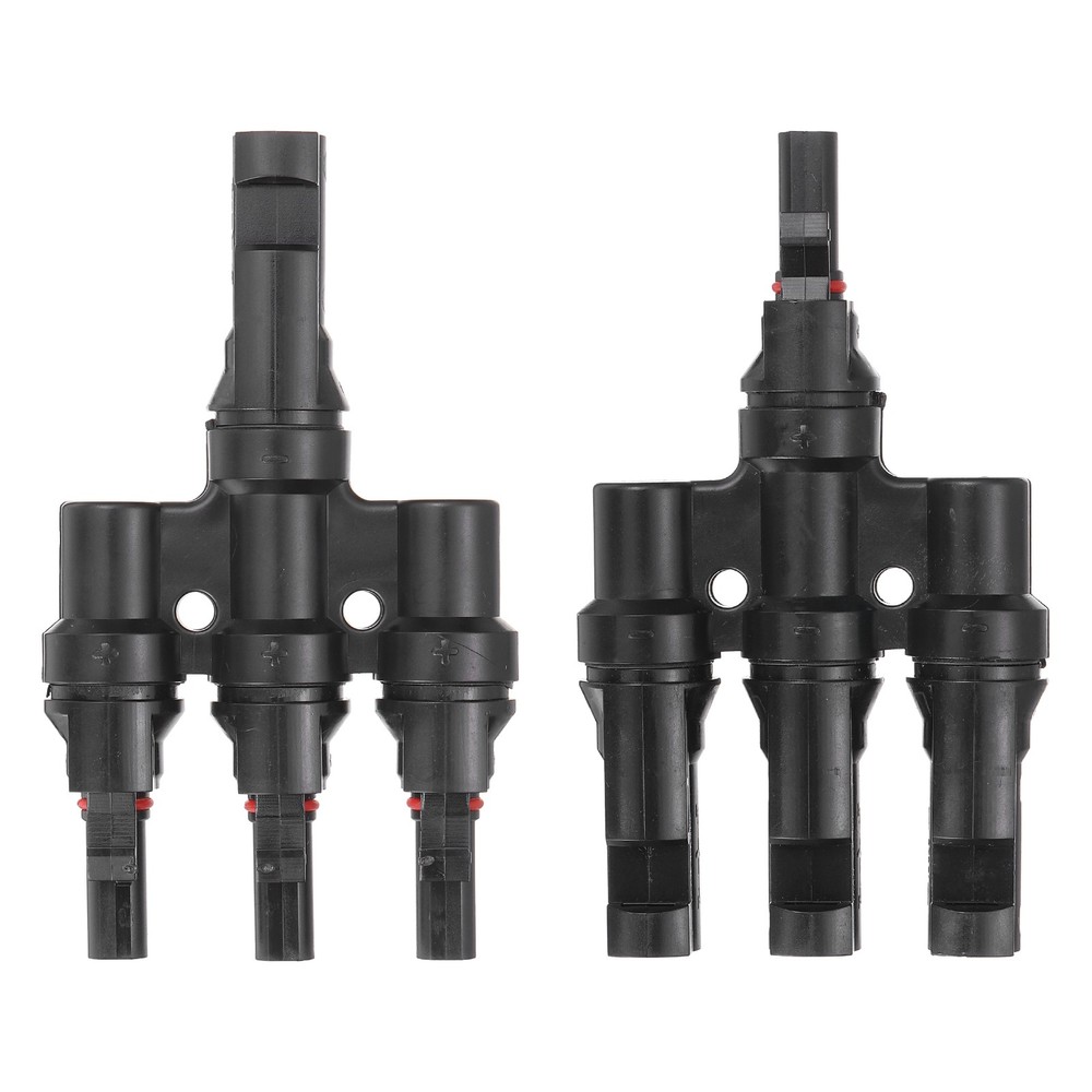 A Pair of T-Shaped Branch 1 to 3 Connector