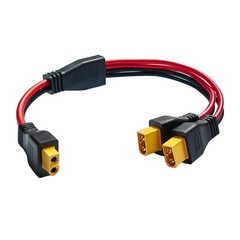 LIXINTIAN 10AWG XT60 Y Splitter Cable, XT60 Female to Dual Male Connector Ada…