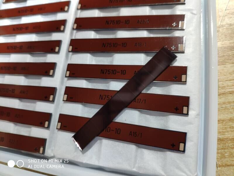 Solar Cells 10 Pics 75*10mm Amorphous Silicon Solar Cell panel silica designable