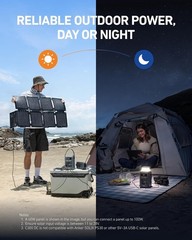 Anker SOLIX C300 DC Power Station 60W Solar Panel 288Wh 300W
