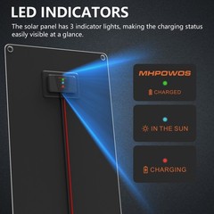 50w solar panel 12v trickle battery charger Waterproof for boat car Motorcycle
